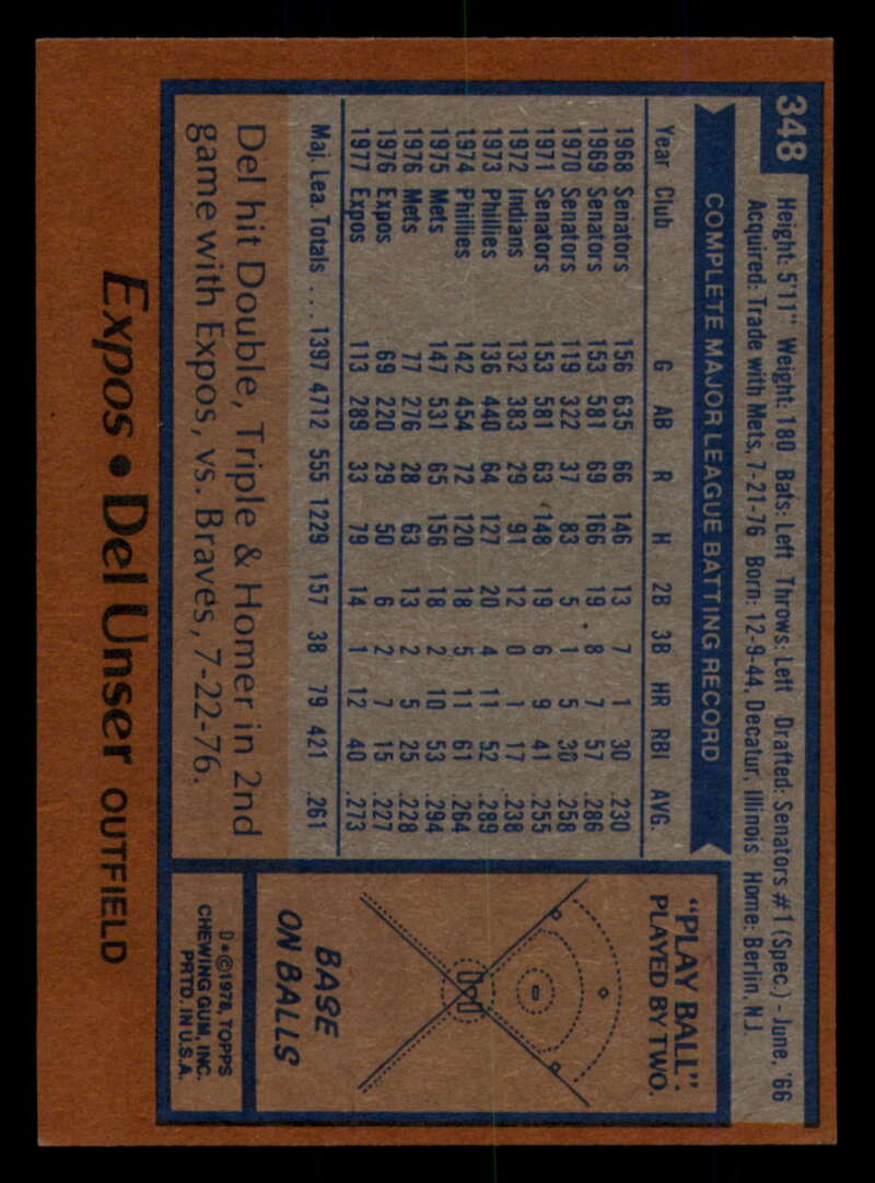 1978 Topps Baseball #316 - #365 - Complete your set - Pick your card - Picture 329 of 491