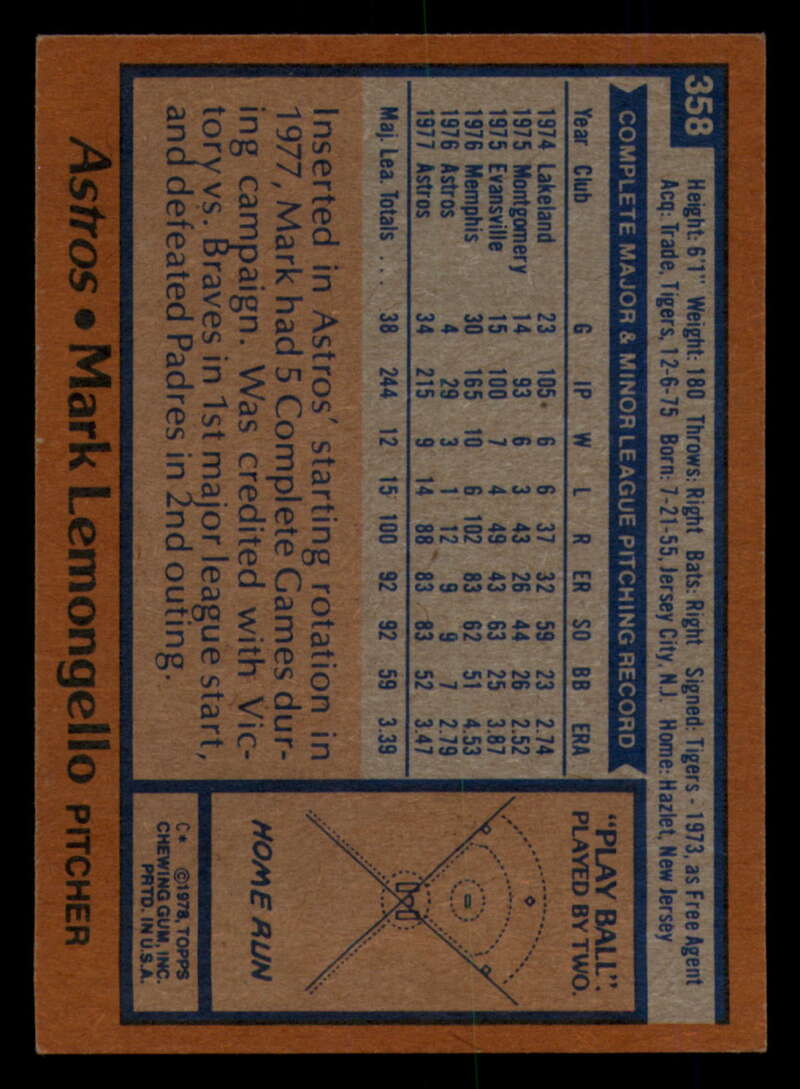 1978 Topps Baseball #316 - #365 - Complete your set - Pick your card - Picture 421 of 491