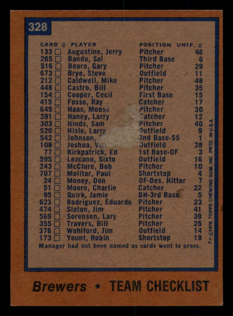 1978 Topps Baseball #316 - #365 - Complete your set - Pick your card - Picture 123 of 491