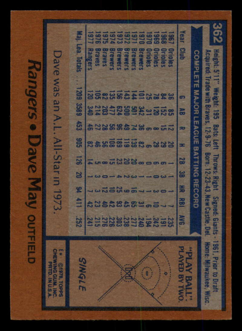 1978 Topps Baseball #316 - #365 - Complete your set - Pick your card - Picture 459 of 491