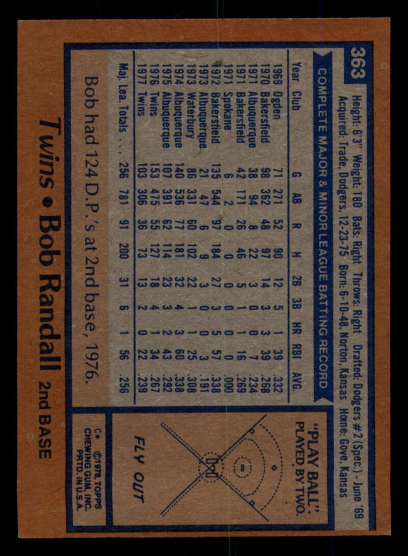 1978 Topps Baseball #316 - #365 - Complete your set - Pick your card - Picture 469 of 491