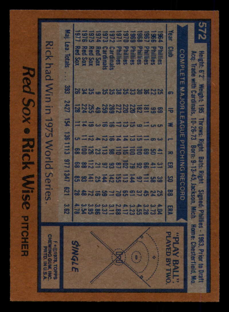 1978 Topps Baseball #571 - #625 - Complete your set - Pick your card - Picture 5 of 499