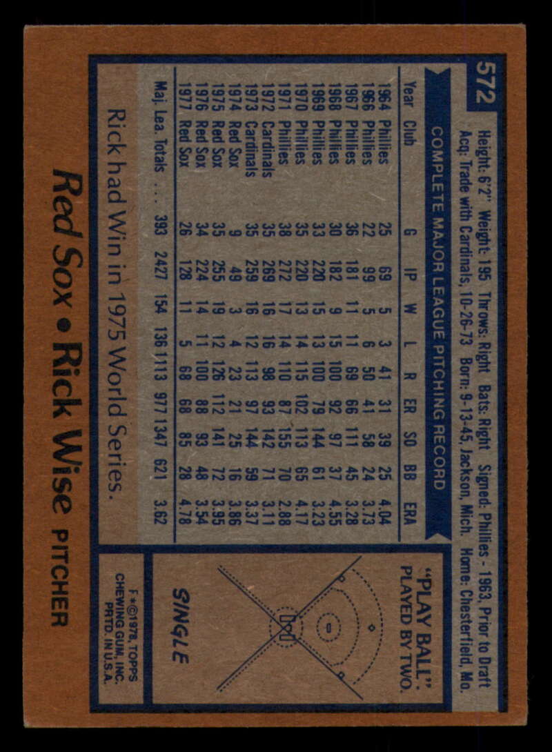 1978 Topps Baseball #571 - #625 - Complete your set - Pick your card - Picture 7 of 499