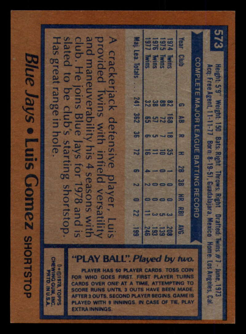 1978 Topps Baseball #571 - #625 - Complete your set - Pick your card - Picture 13 of 499