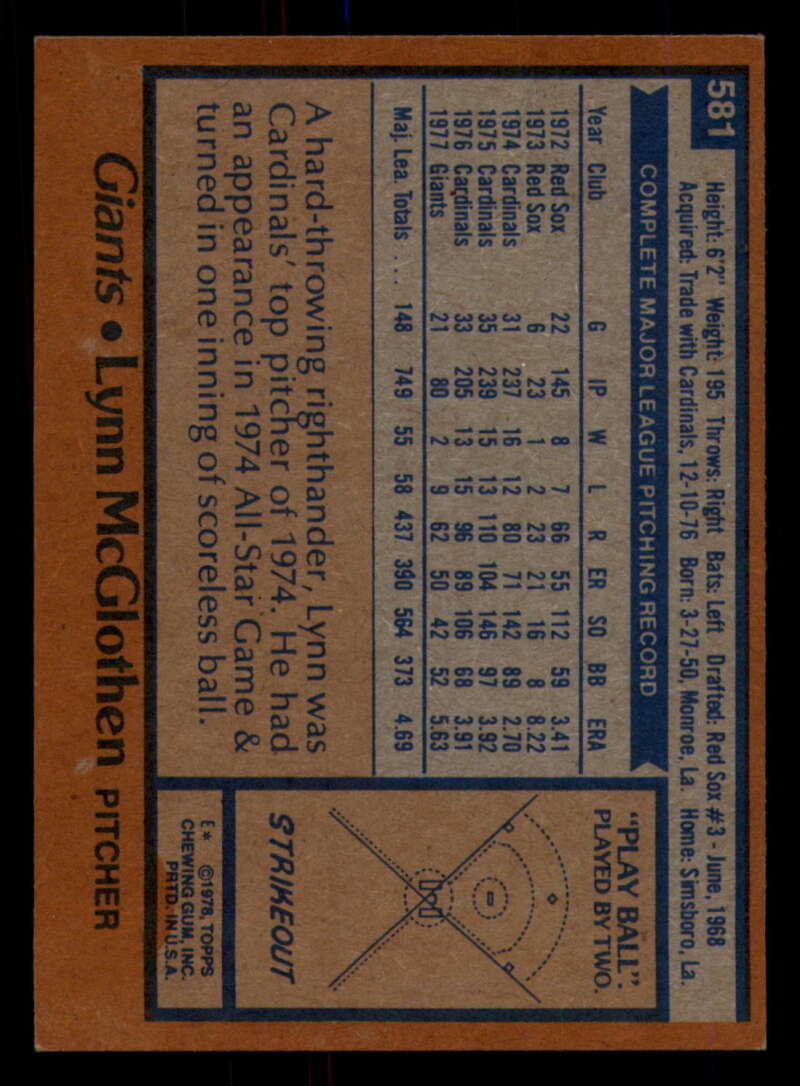 1978 Topps Baseball #571 - #625 - Complete your set - Pick your card - Picture 65 of 499