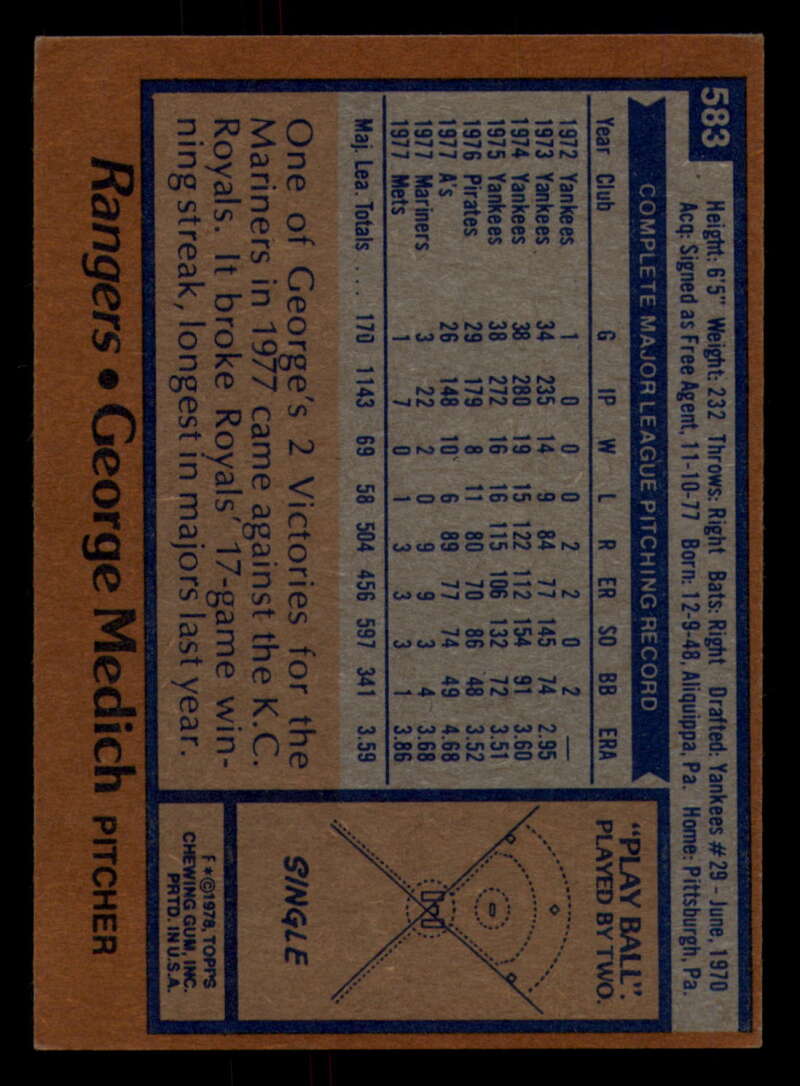 1978 Topps Baseball #571 - #625 - Complete your set - Pick your card - Picture 85 of 499