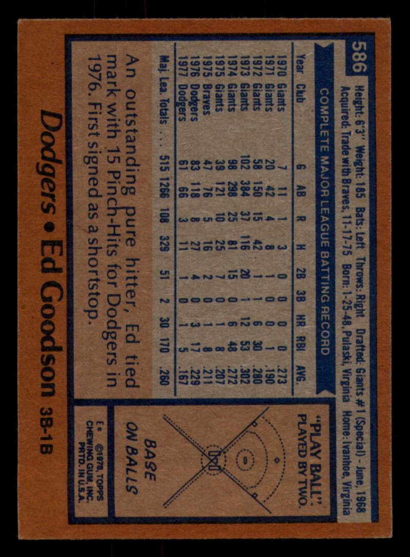 1978 Topps Baseball #571 - #625 - Complete your set - Pick your card - Picture 109 of 499