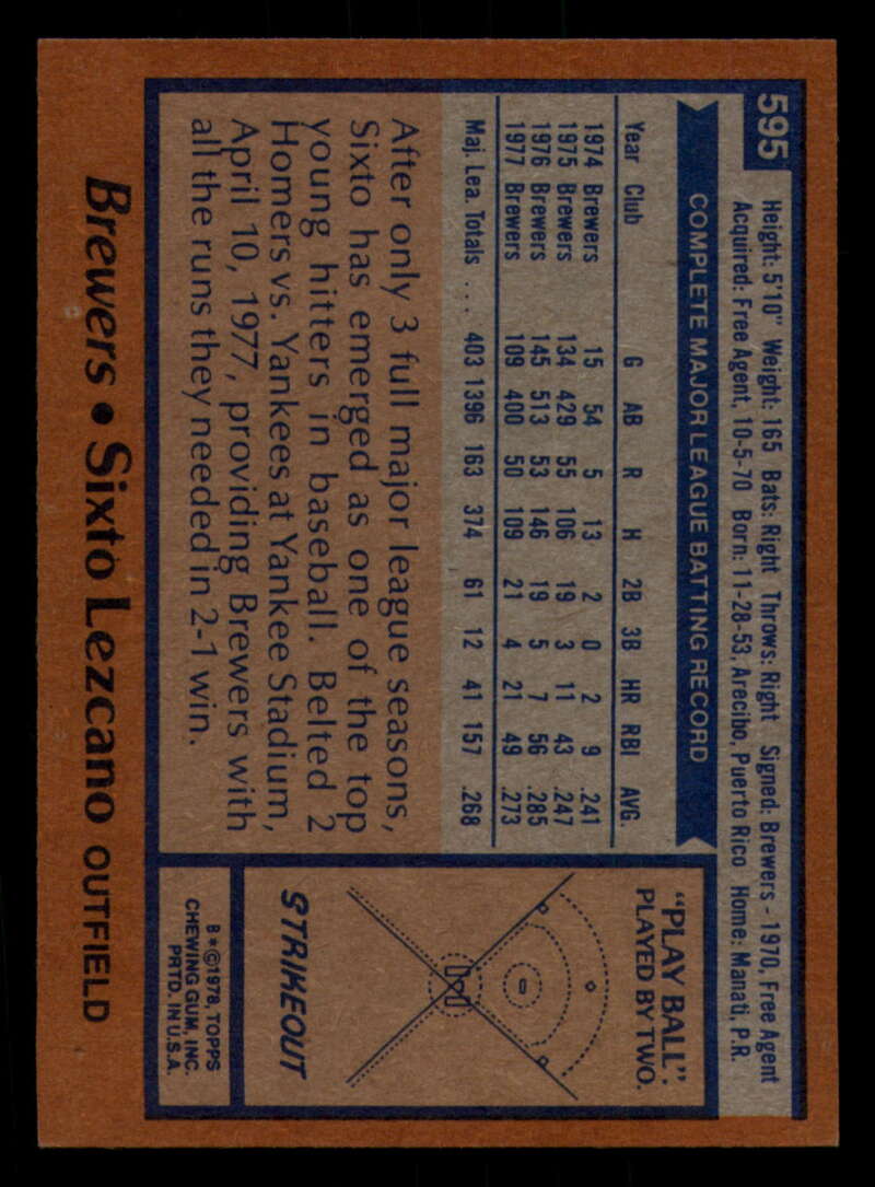 1978 Topps Baseball #571 - #625 - Complete your set - Pick your card - Picture 199 of 499