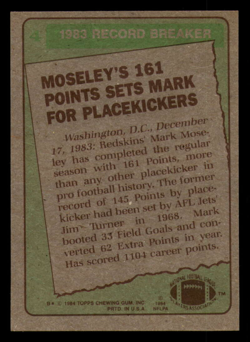1984 Topps Football - #1  -  #60 - Complete your set - Pick your card - Picture 9 of 323