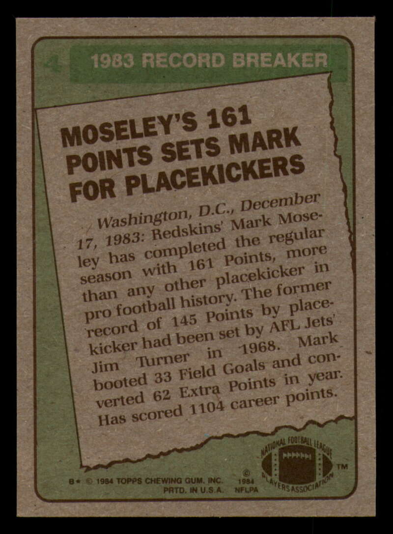 1984 Topps Football - #1  -  #60 - Complete your set - Pick your card - Picture 11 of 323