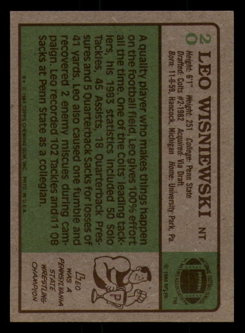 1984 Topps Football - #1  -  #60 - Complete your set - Pick your card - Picture 93 of 323