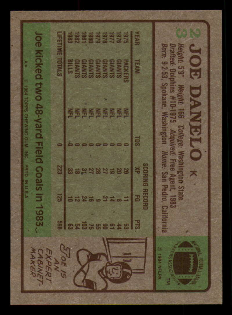 1984 Topps Football - #1  -  #60 - Complete your set - Pick your card - Picture 111 of 323