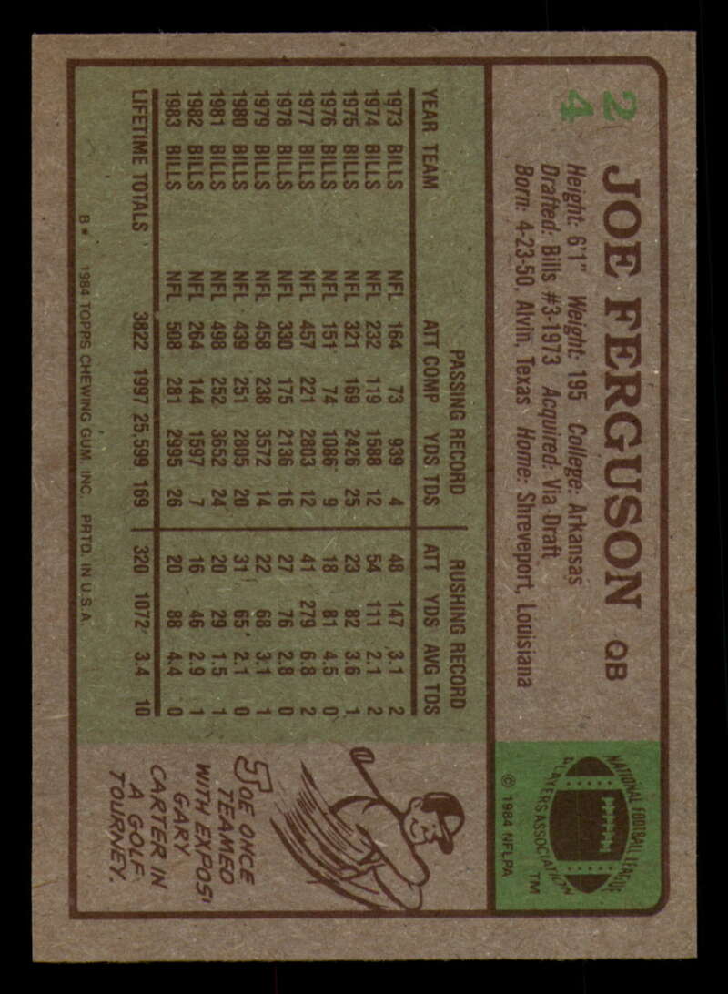 1984 Topps Football - #1  -  #60 - Complete your set - Pick your card - Picture 117 of 323