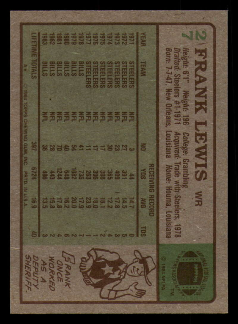 1984 Topps Football - #1  -  #60 - Complete your set - Pick your card - Picture 133 of 323