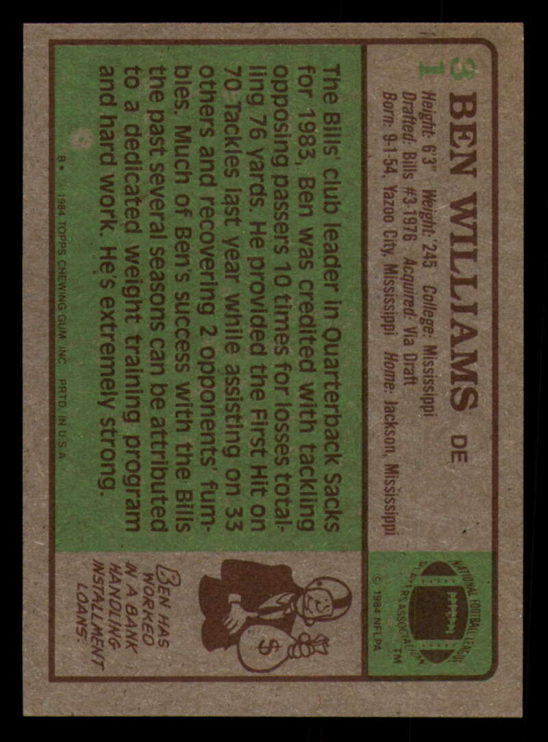 1984 Topps Football - #1  -  #60 - Complete your set - Pick your card - Picture 163 of 323