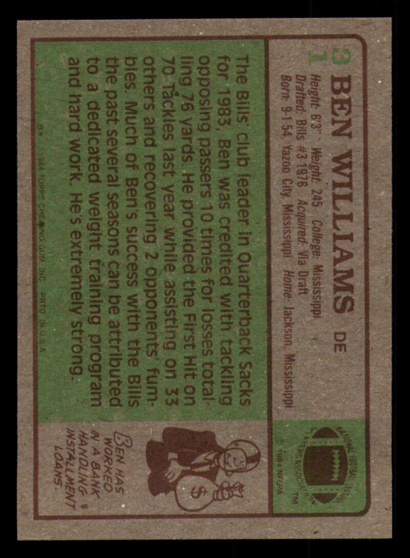 1984 Topps Football - #1  -  #60 - Complete your set - Pick your card - Picture 167 of 323