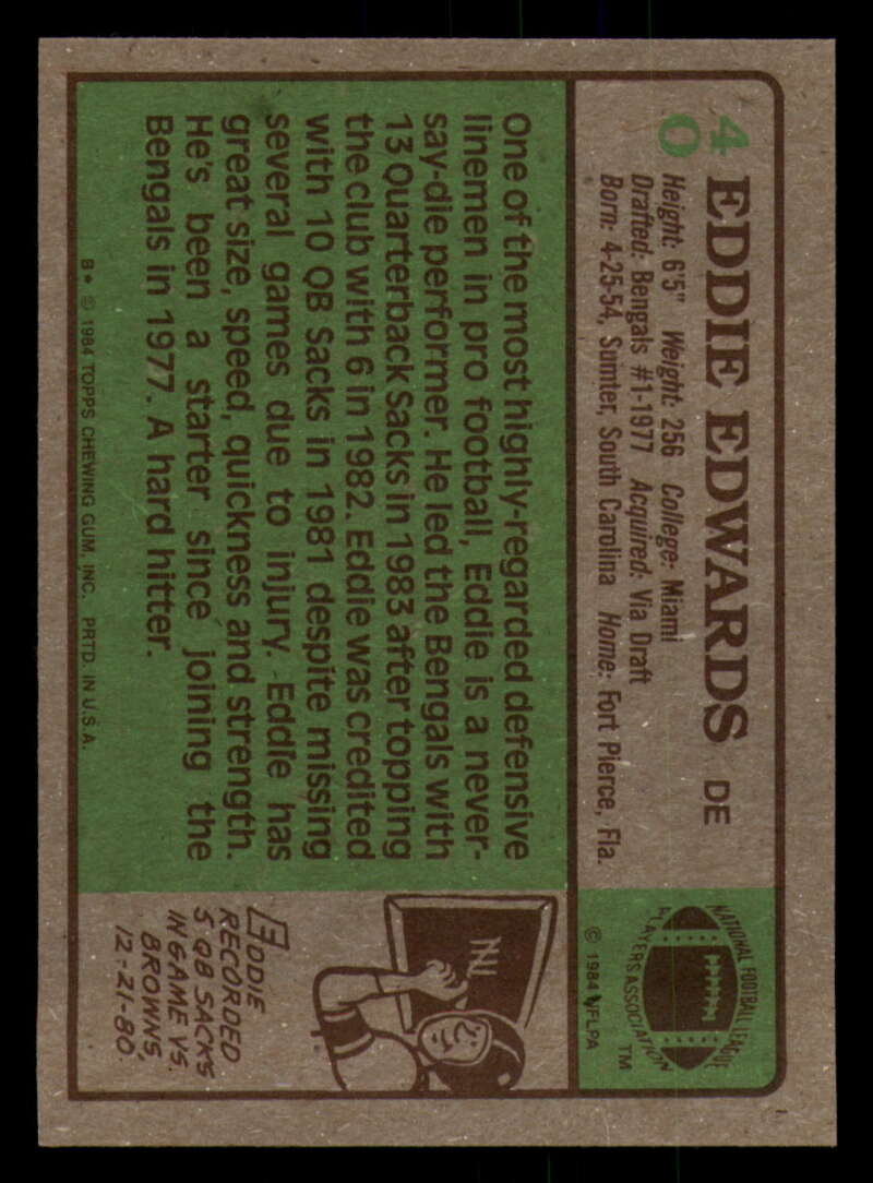 1984 Topps Football - #1  -  #60 - Complete your set - Pick your card - Picture 207 of 323