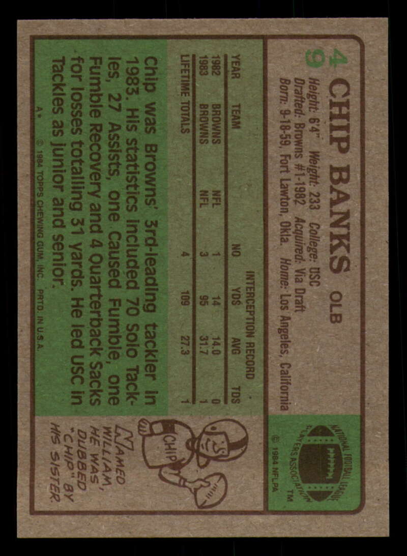 1984 Topps Football - #1  -  #60 - Complete your set - Pick your card - Picture 253 of 323