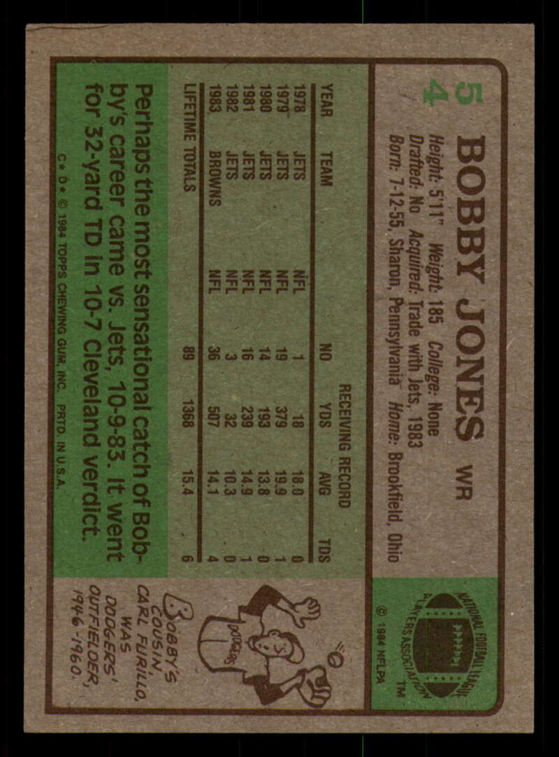 1984 Topps Football - #1  -  #60 - Complete your set - Pick your card - Picture 283 of 323