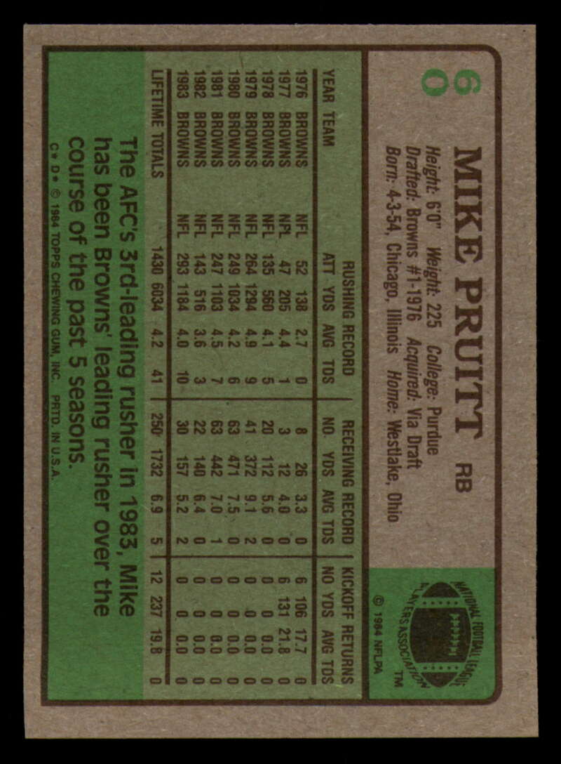 1984 Topps Football - #1  -  #60 - Complete your set - Pick your card - Picture 323 of 323