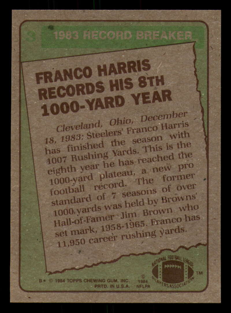 1984 Topps Football - #1  -  #60 - Complete your set - Pick your card - Picture 7 of 323