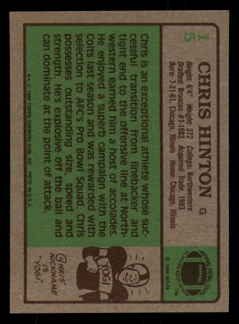 1984 Topps Football - #1  -  #60 - Complete your set - Pick your card - Picture 61 of 323