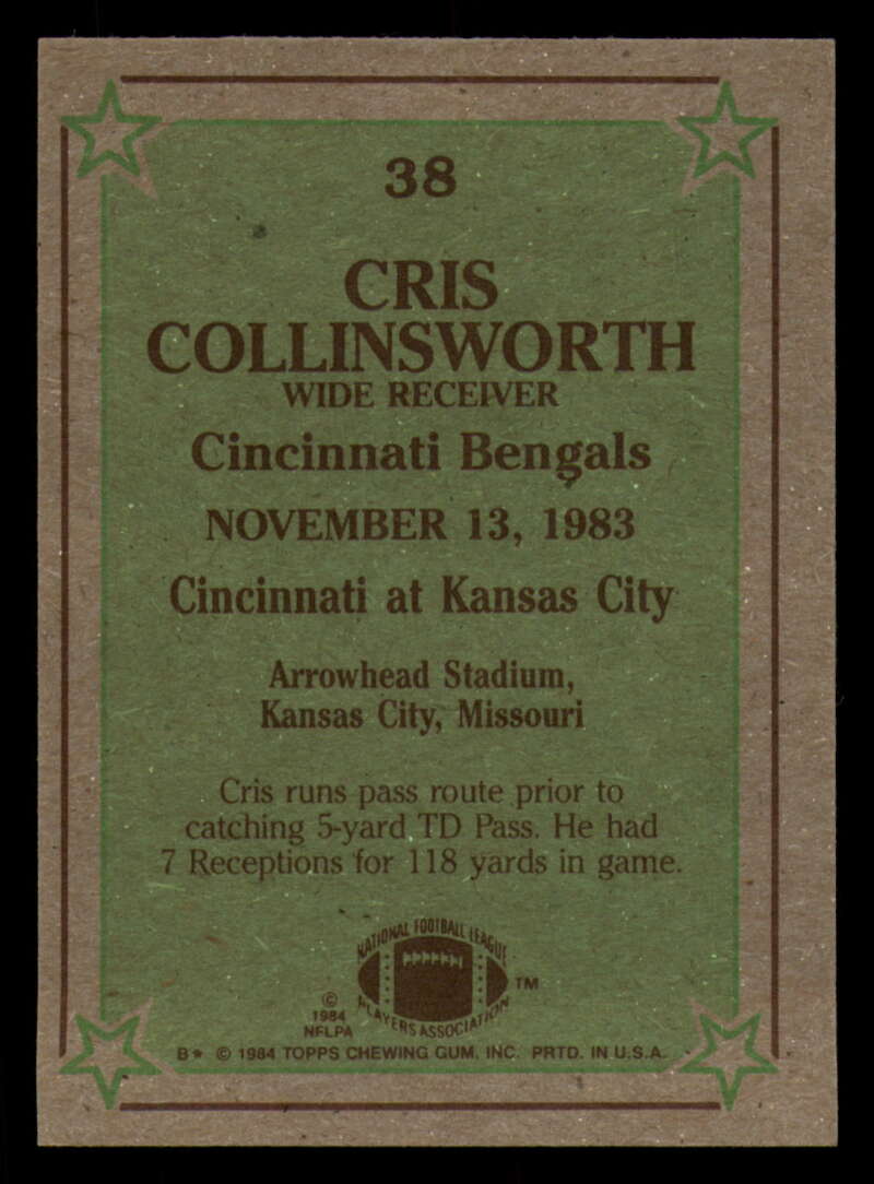 1984 Topps Football - #1  -  #60 - Complete your set - Pick your card - Picture 195 of 323