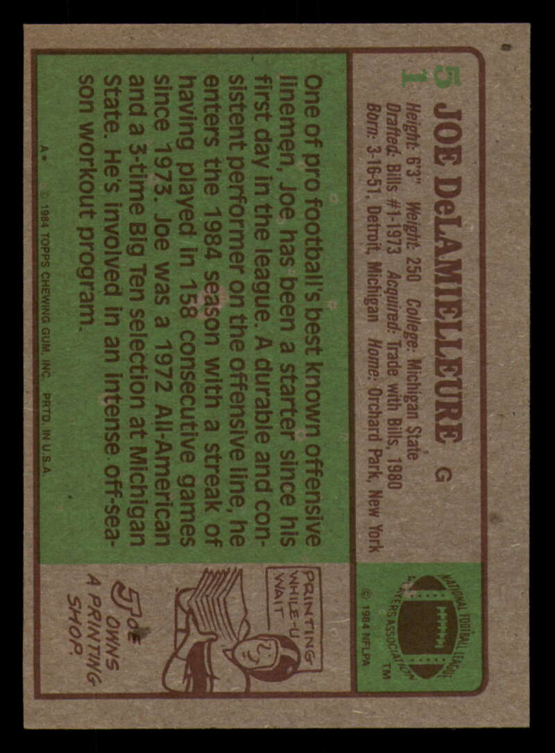 1984 Topps Football - #1  -  #60 - Complete your set - Pick your card - Picture 265 of 323