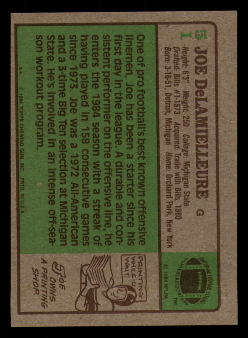 1984 Topps Football - #1  -  #60 - Complete your set - Pick your card - Picture 267 of 323