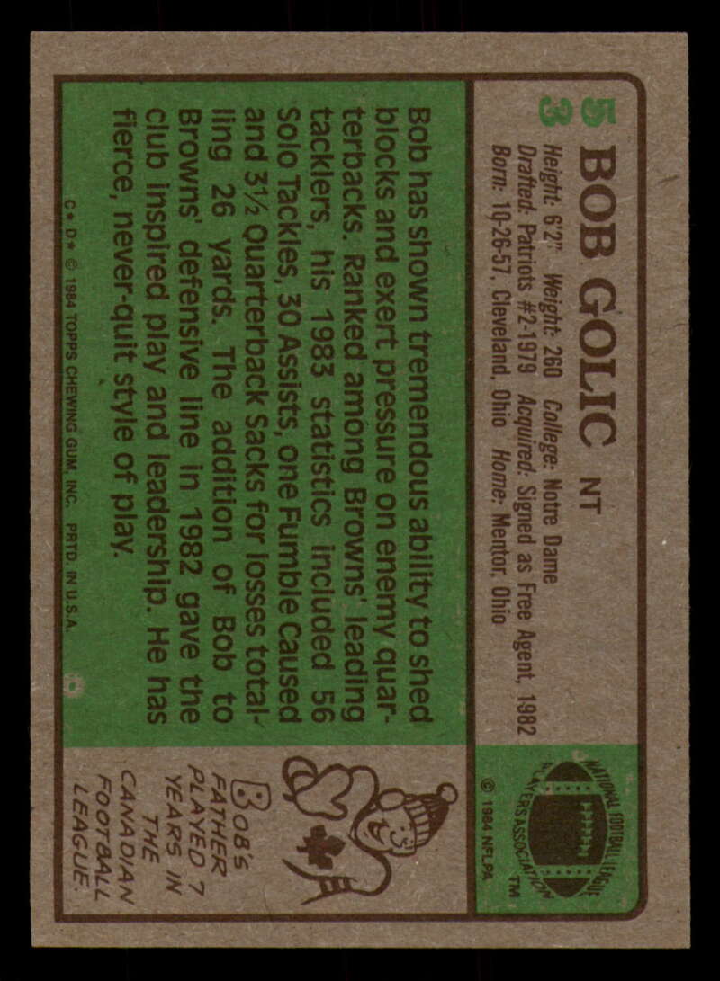 1984 Topps Football - #1  -  #60 - Complete your set - Pick your card - Picture 275 of 323