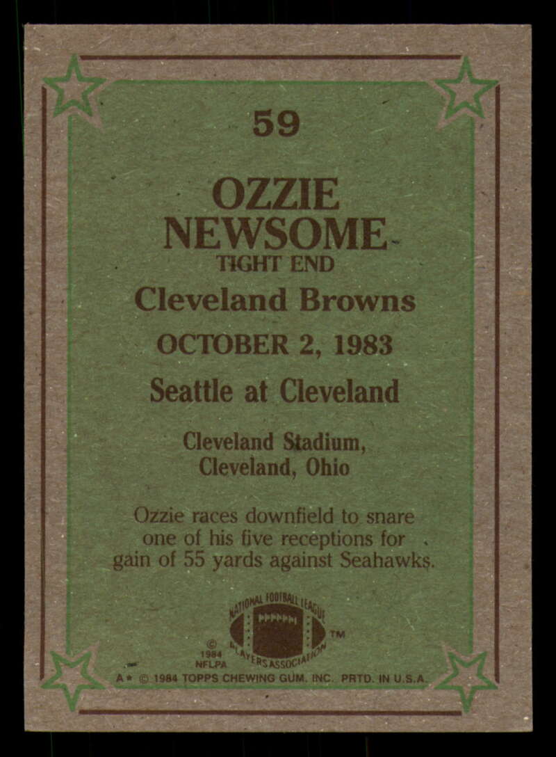 1984 Topps Football - #1  -  #60 - Complete your set - Pick your card - Picture 313 of 323