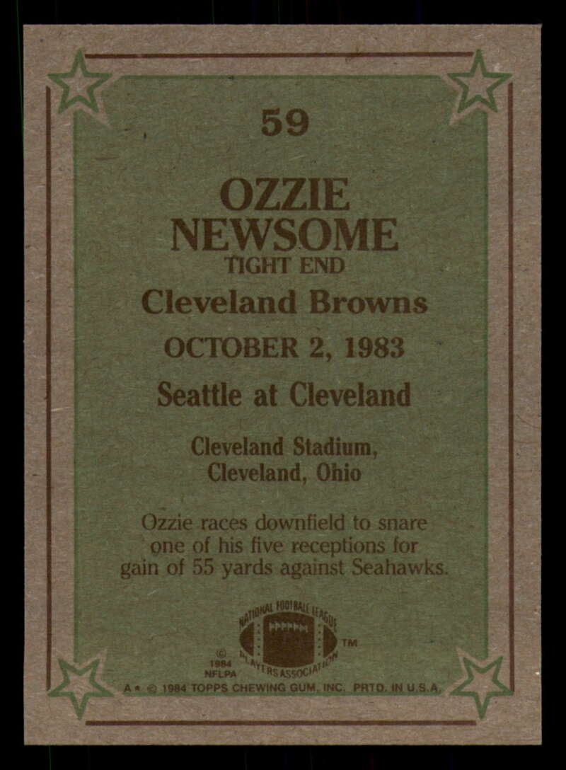 1984 Topps Football - #1  -  #60 - Complete your set - Pick your card - Picture 315 of 323