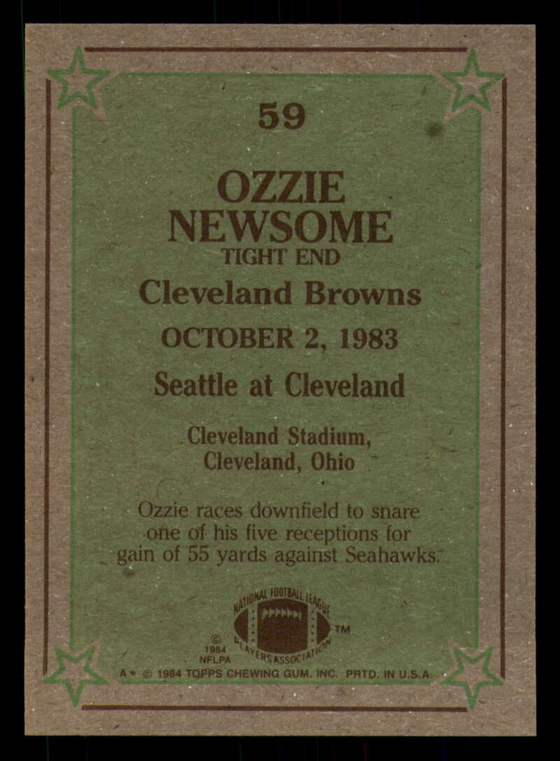 1984 Topps Football - #1  -  #60 - Complete your set - Pick your card - Picture 317 of 323