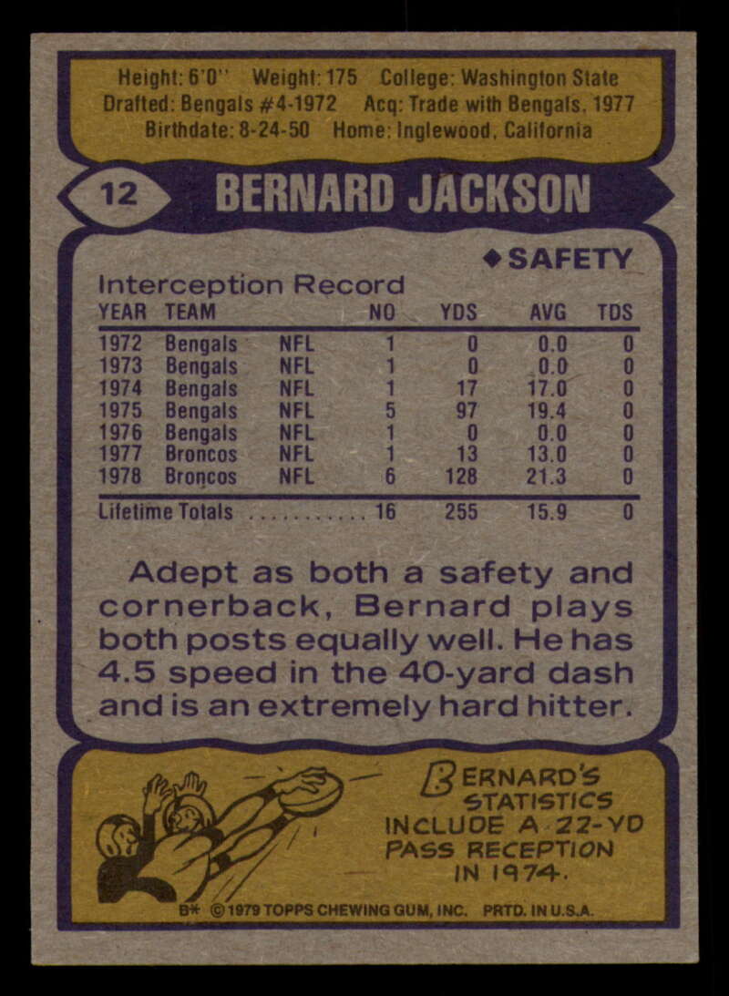 1979 Topps Football - #1 to #60 - Complete your set - Pick your card - Picture 75 of 457