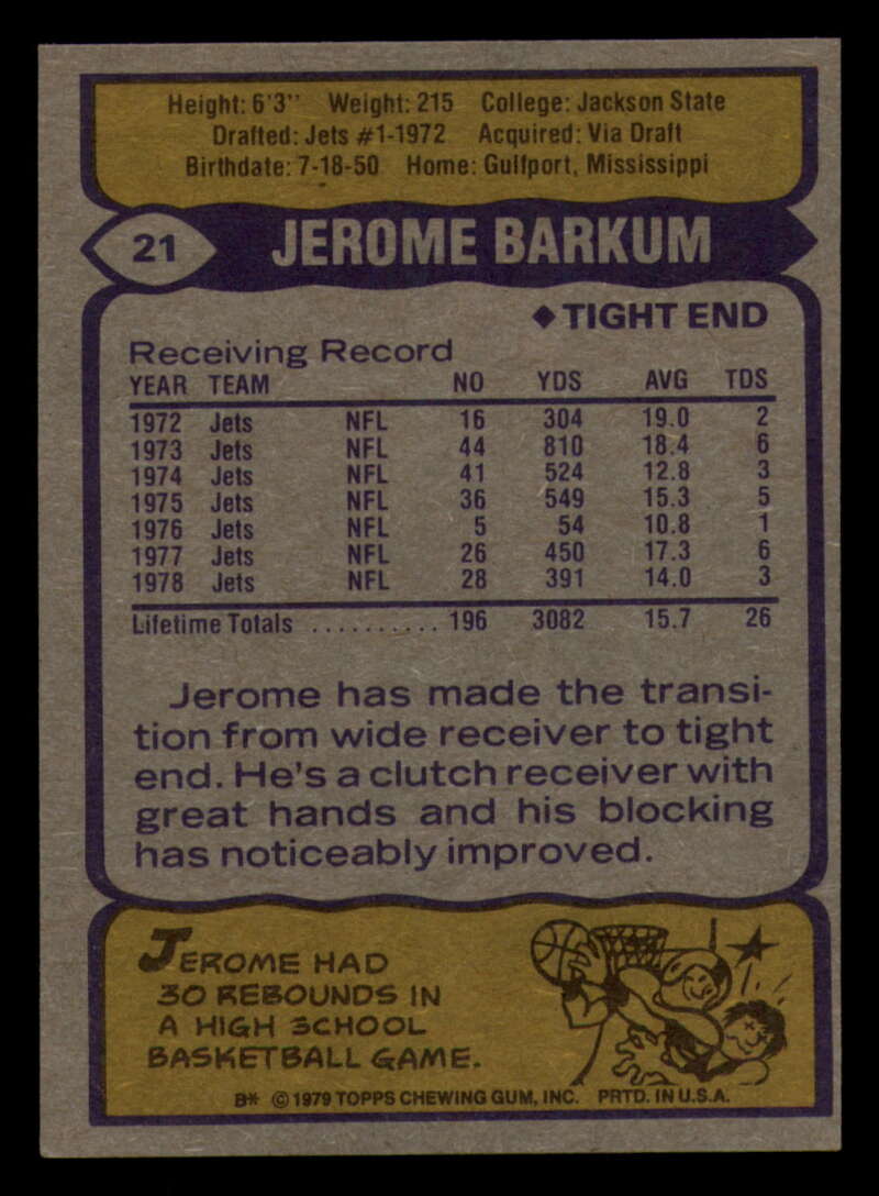 1979 Topps Football - #1 to #60 - Complete your set - Pick your card - Picture 135 of 457