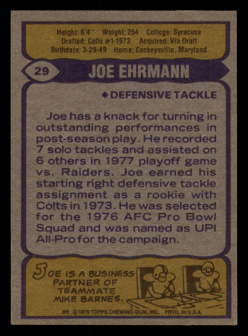 1979 Topps Football - #1 to #60 - Complete your set - Pick your card - Picture 203 of 457