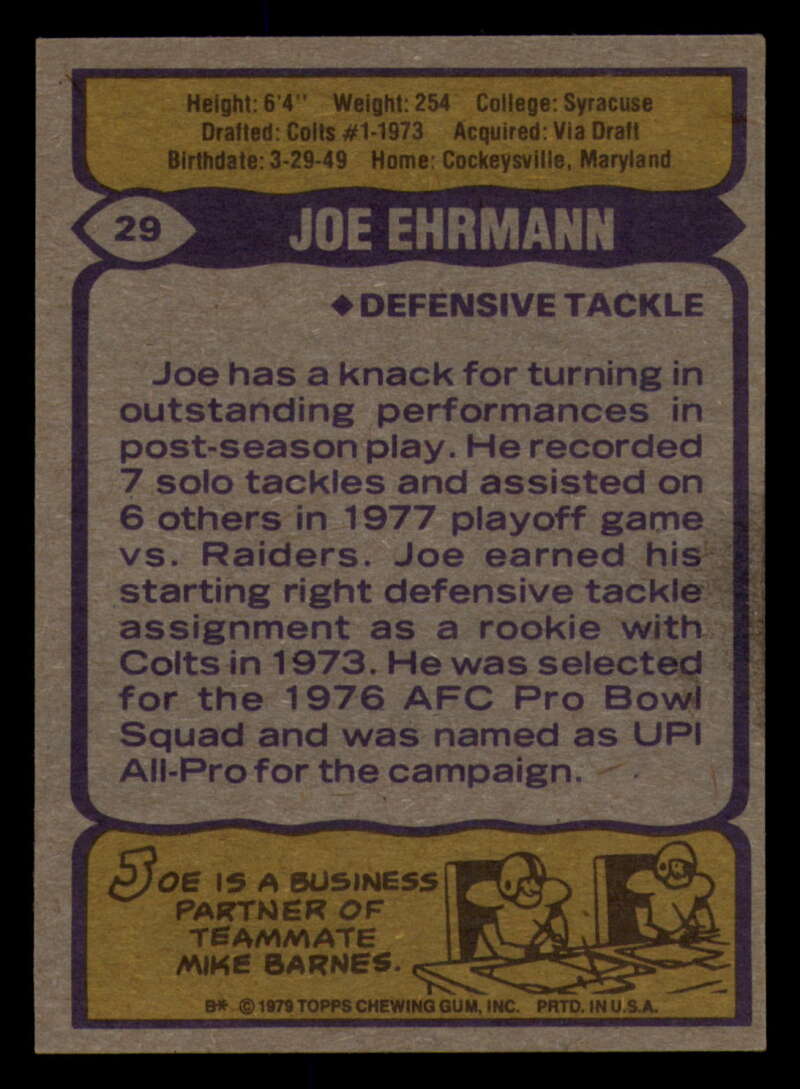 1979 Topps Football - #1 to #60 - Complete your set - Pick your card - Picture 201 of 457