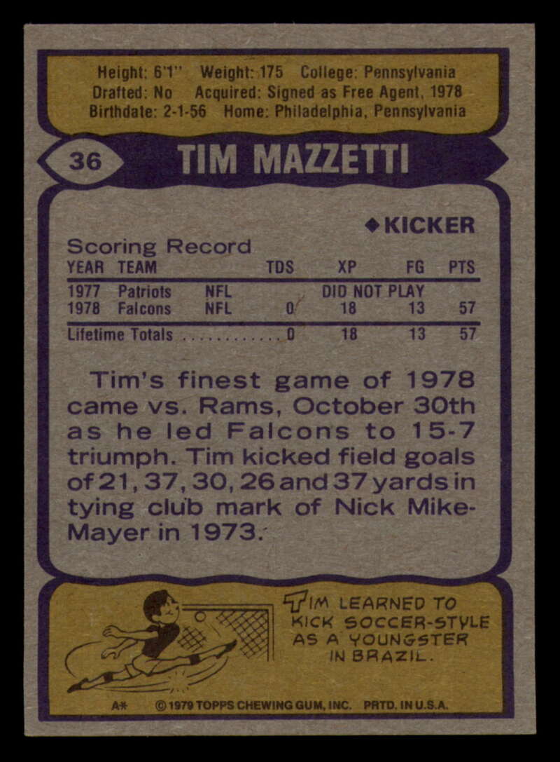 1979 Topps Football - #1 to #60 - Complete your set - Pick your card - Picture 253 of 457