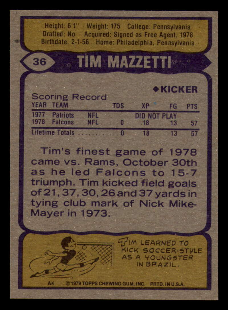 1979 Topps Football - #1 to #60 - Complete your set - Pick your card - Picture 257 of 457