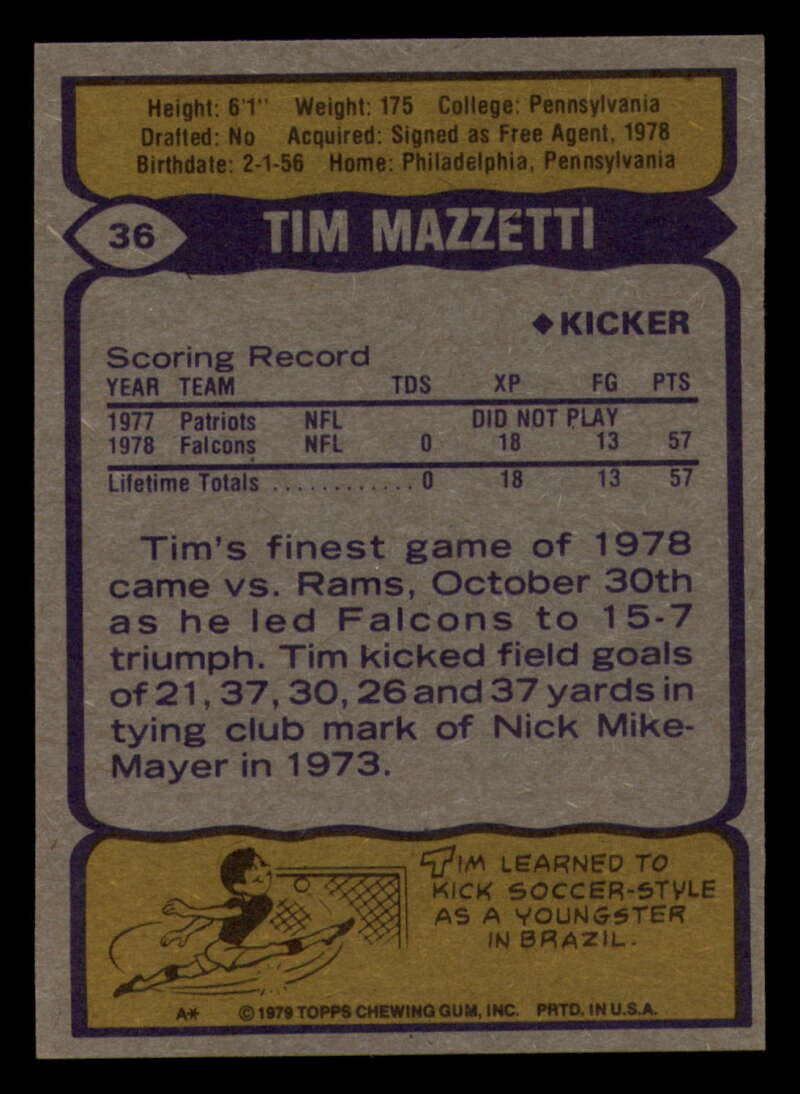 1979 Topps Football - #1 to #60 - Complete your set - Pick your card - Picture 255 of 457