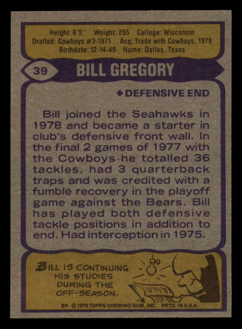 1979 Topps Football - #1 to #60 - Complete your set - Pick your card - Picture 279 of 457