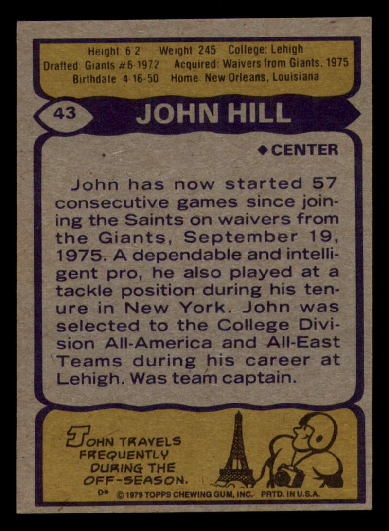 1979 Topps Football - #1 to #60 - Complete your set - Pick your card - Picture 305 of 457