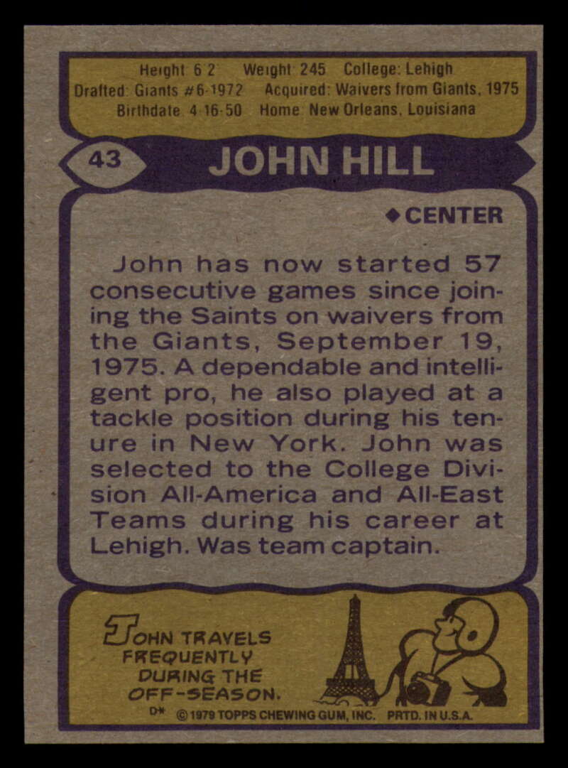 1979 Topps Football - #1 to #60 - Complete your set - Pick your card - Picture 307 of 457