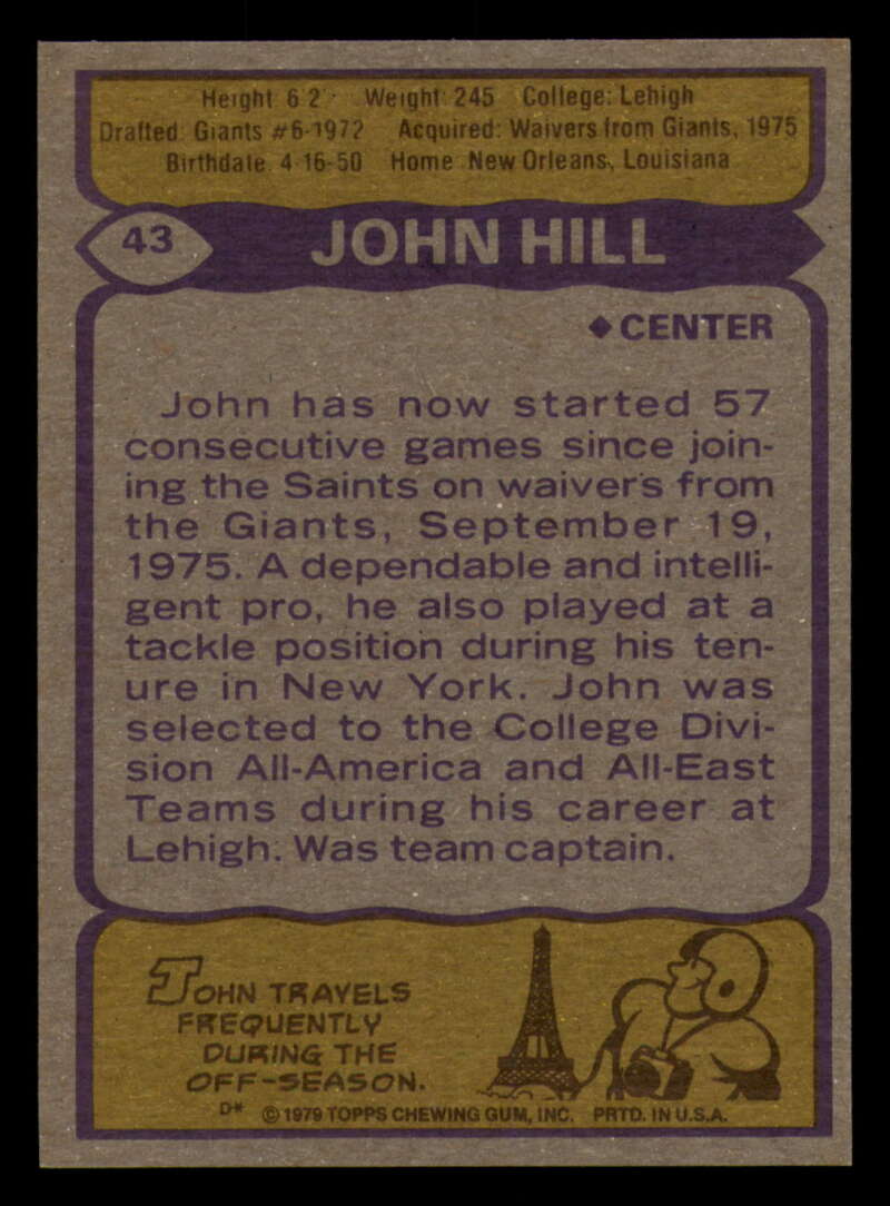 1979 Topps Football - #1 to #60 - Complete your set - Pick your card - Picture 309 of 457