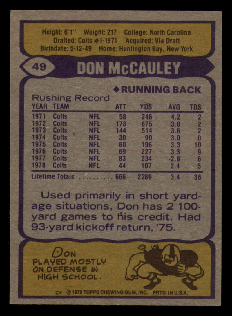 1979 Topps Football - #1 to #60 - Complete your set - Pick your card - Picture 351 of 457