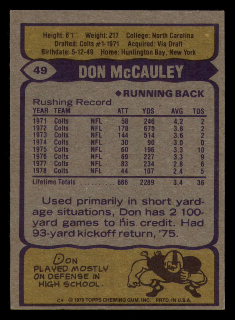 1979 Topps Football - #1 to #60 - Complete your set - Pick your card - Picture 347 of 457