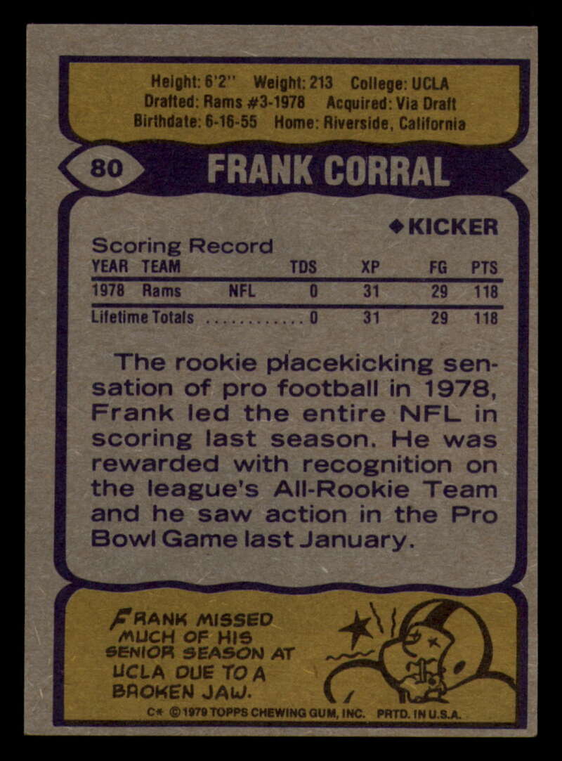 1979 Topps Football - #1 to #60 - Complete your set - Pick your card - Picture 49 of 457