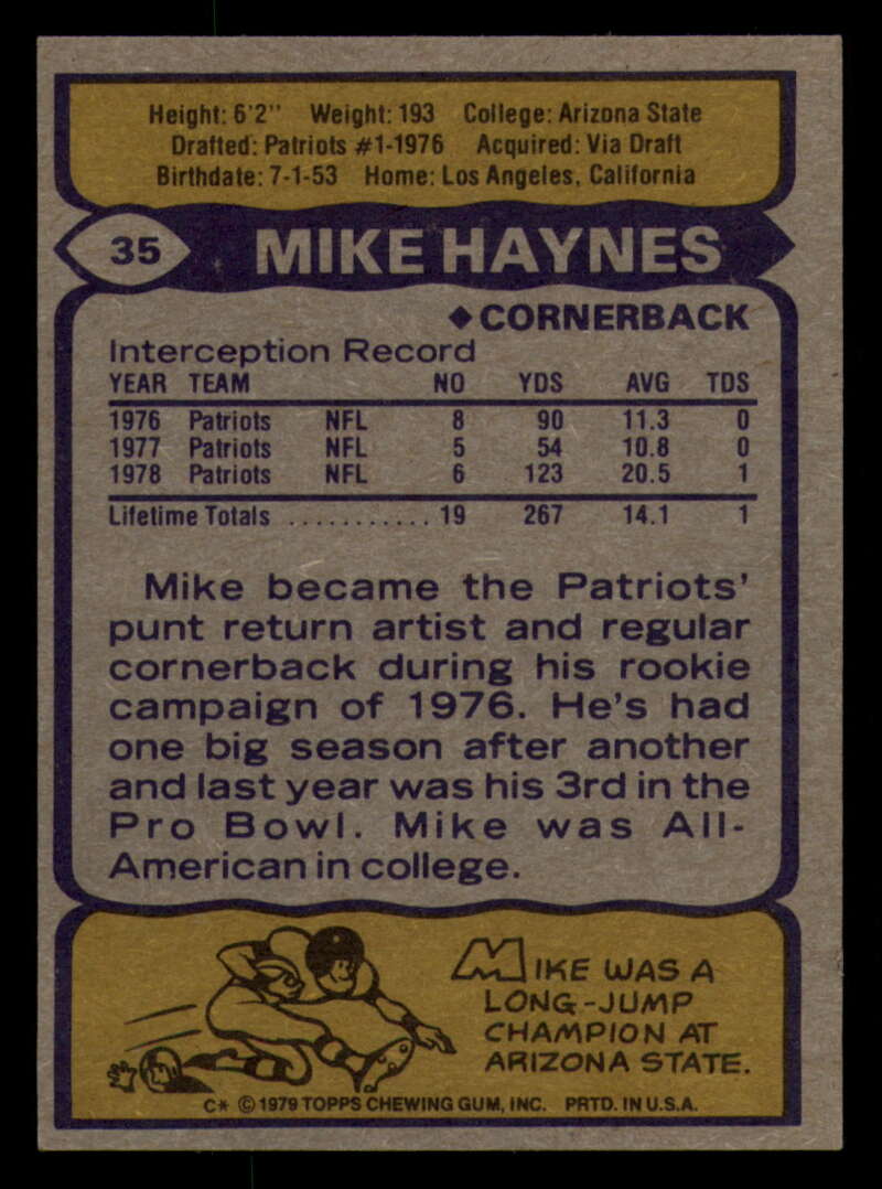 1979 Topps Football - #1 to #60 - Complete your set - Pick your card - Picture 243 of 457