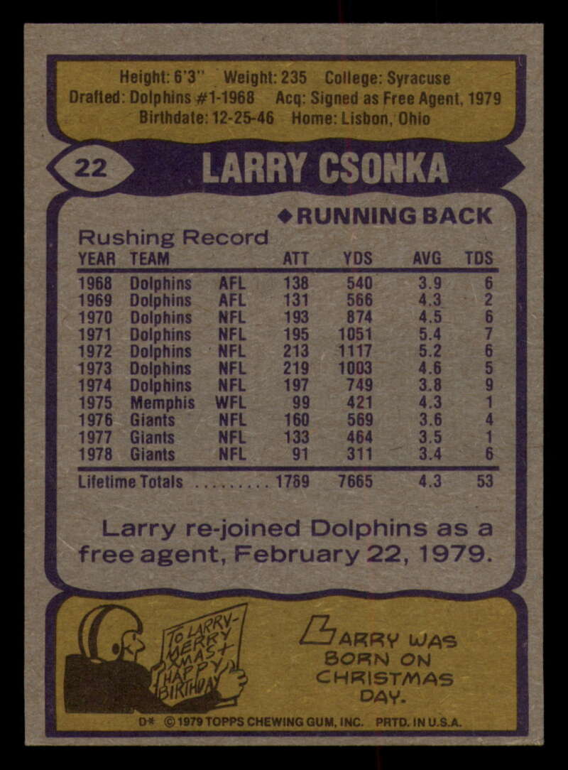 1979 Topps Football - #1 to #60 - Complete your set - Pick your card - Picture 145 of 457
