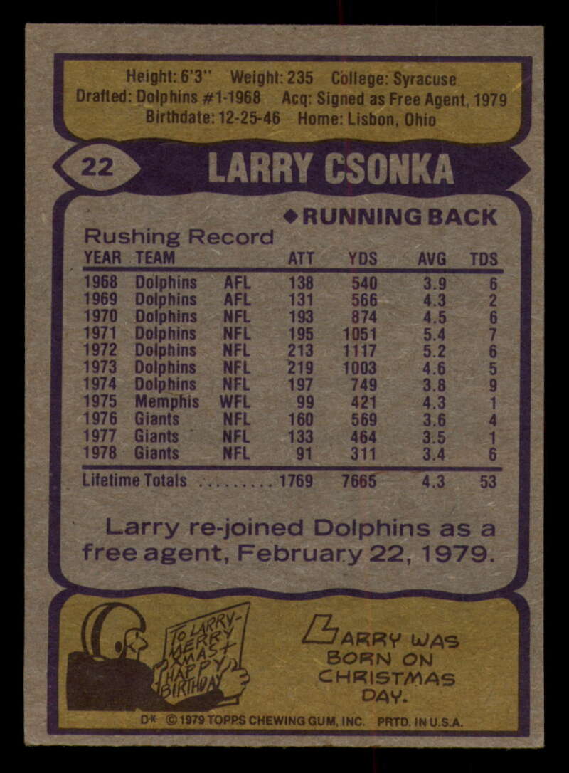 1979 Topps Football - #1 to #60 - Complete your set - Pick your card - Picture 141 of 457
